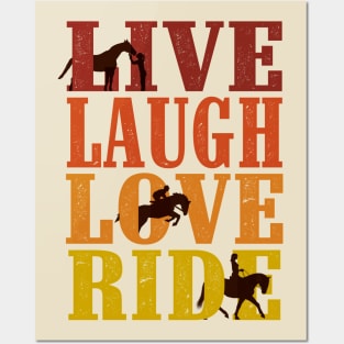 Live Laugh Love Ride Horses Posters and Art